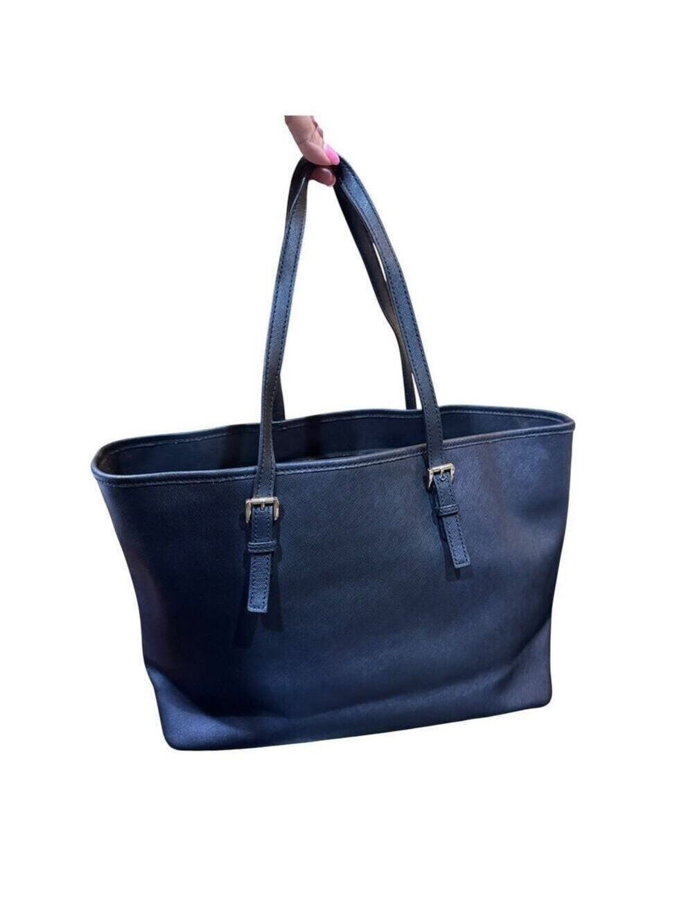 Michael Kors Black Saffiano Tote with Gold Hardware - Picture 2 of 16